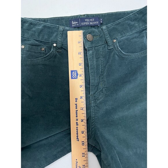 Boden Denim Women's Green Velvet Super Skinny Pants Size 6 Petite - Picture 7 of 8